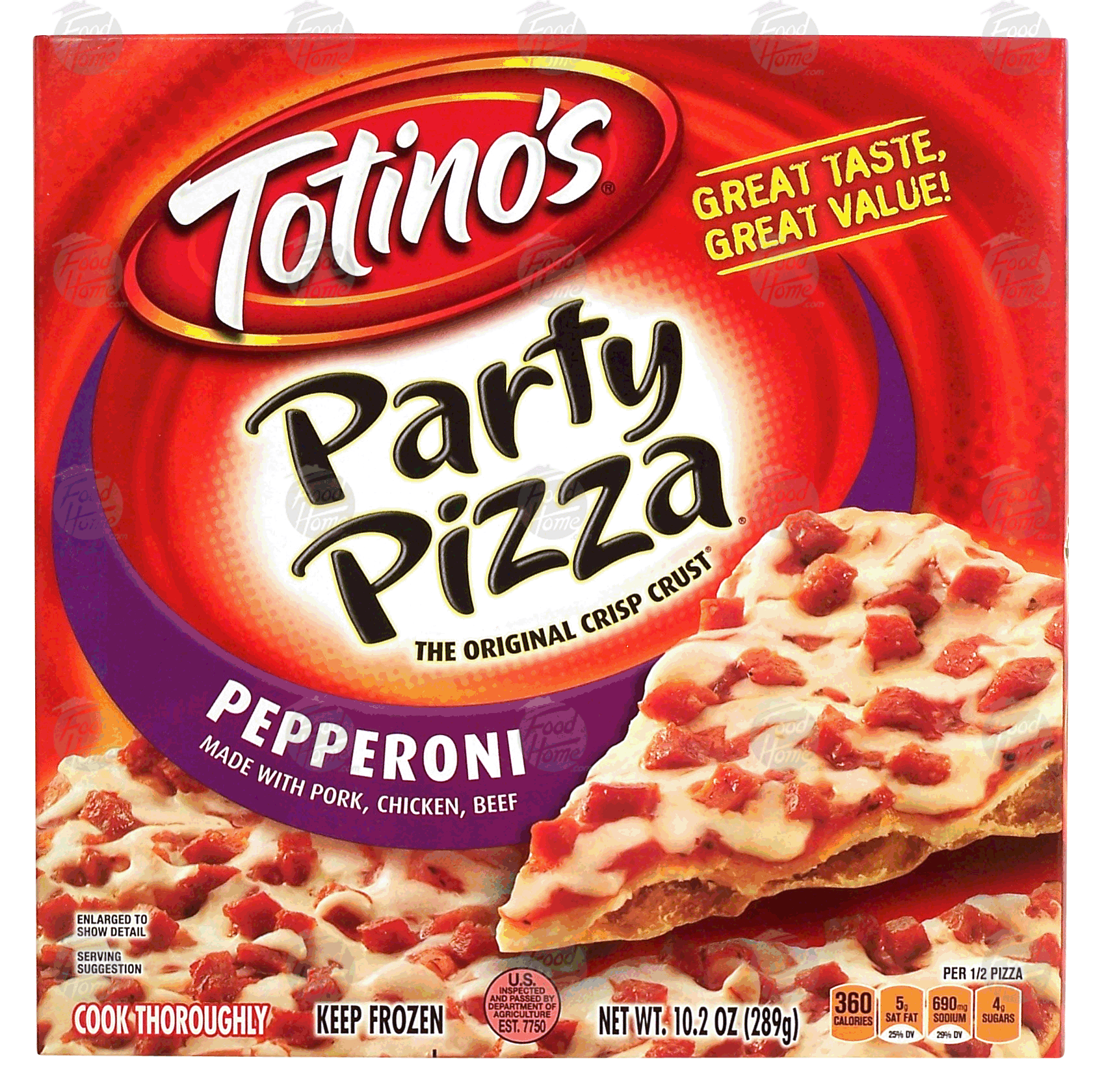 Totino's Party Pizza pepperoni pizza, crisp crust Full-Size Picture